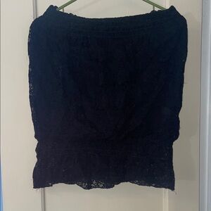 Wet Seal Black Lace Pencil Skirt